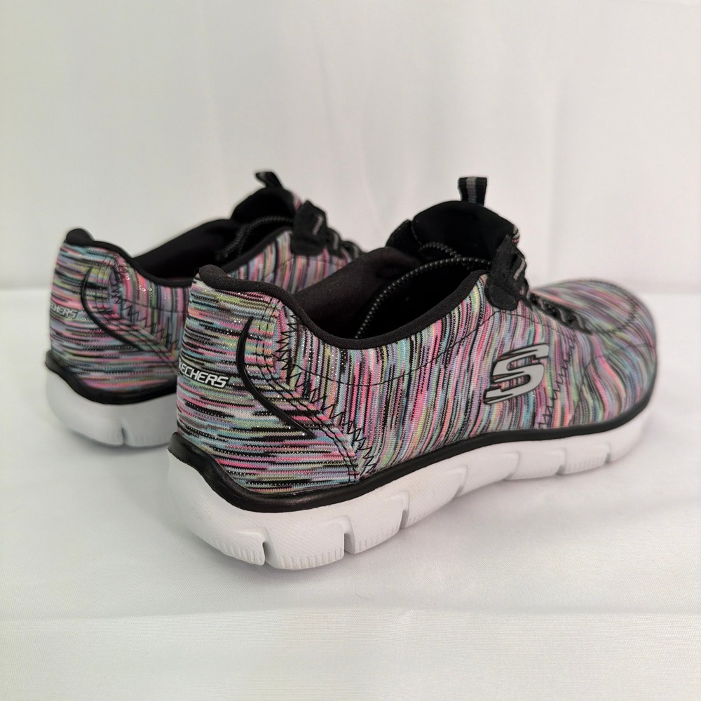 Skechers Flex Appeal 2.0 High Energy Multi Color Knit Bungee Sneakers Womens 5 - Picture 13 of 16